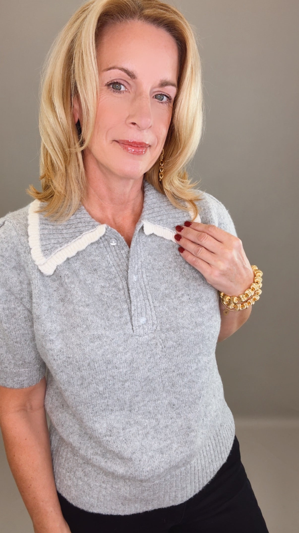 Frosted Charm Sweater (grey)