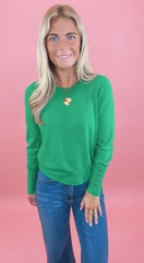 Low-Key Luxe Sweater (green)