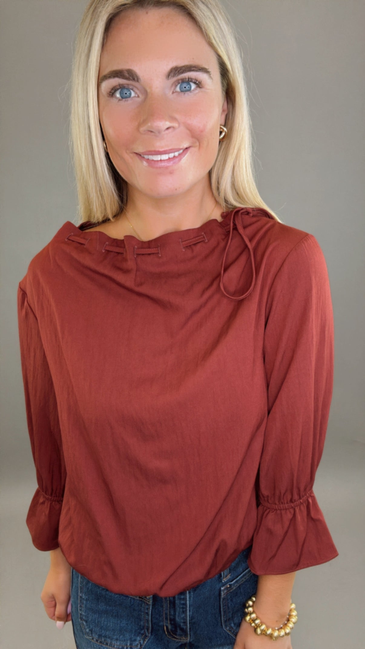 Rowan Blouse (burgundy)