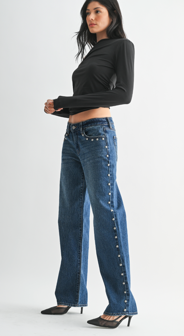 Studded Baggy Jean