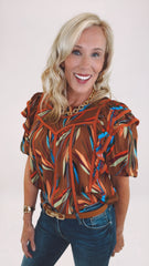 Stroke of Genius Top (brown)