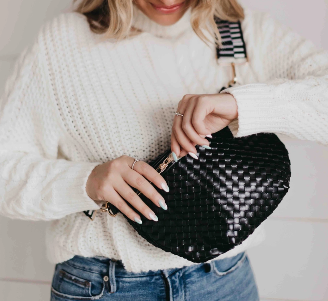 Woven Bum Bag (black)