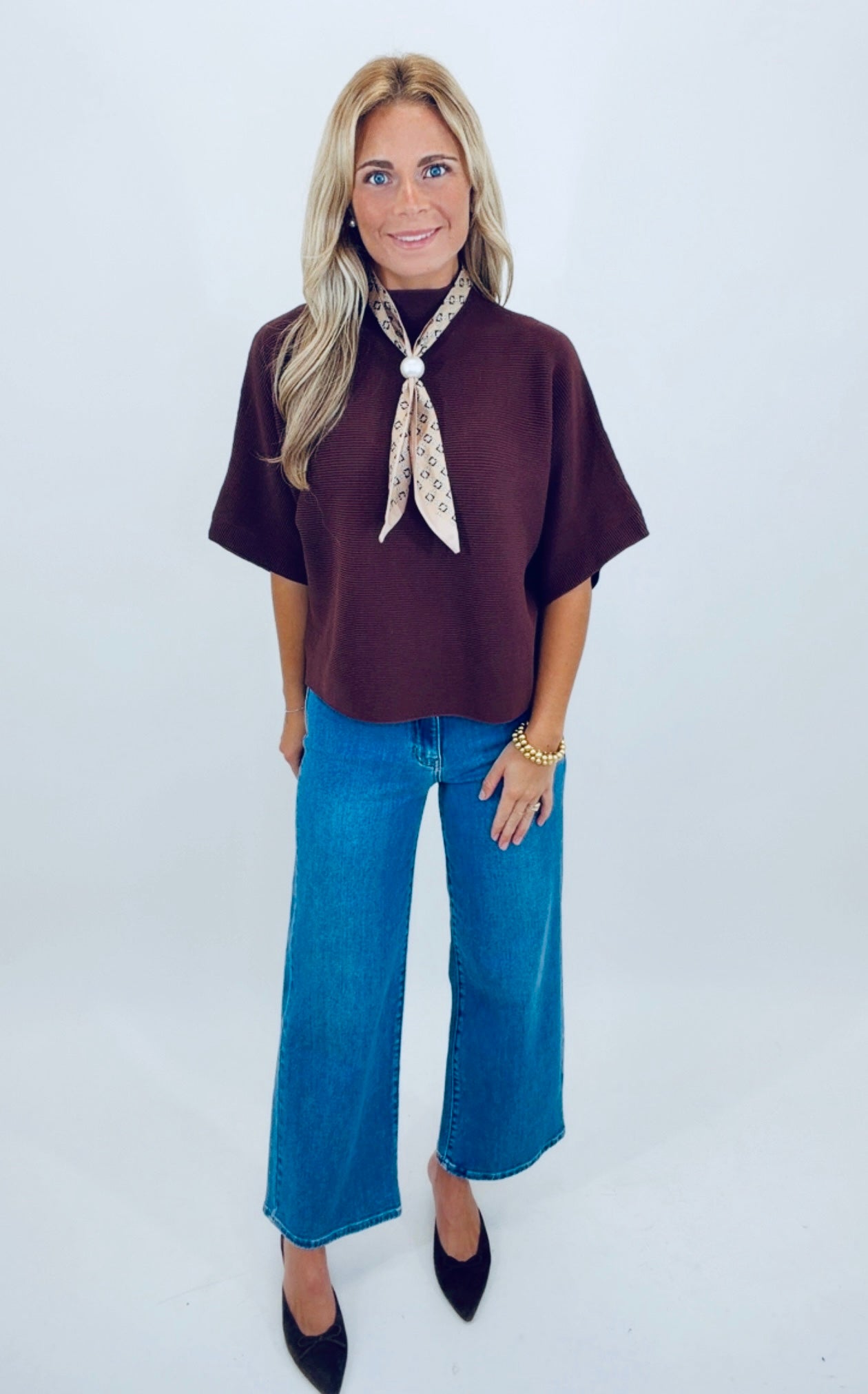 Polished Edit Top (brown)