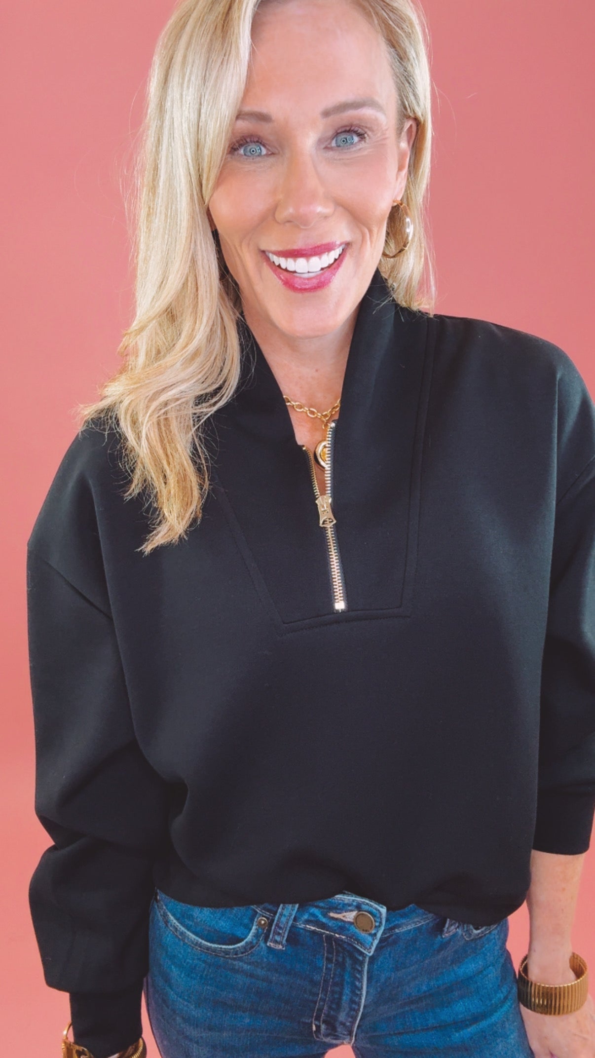 Uptown Half Zip (black)