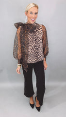 Wild Whimsy Bow Blouse
