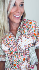 Mosaic Bloom Top