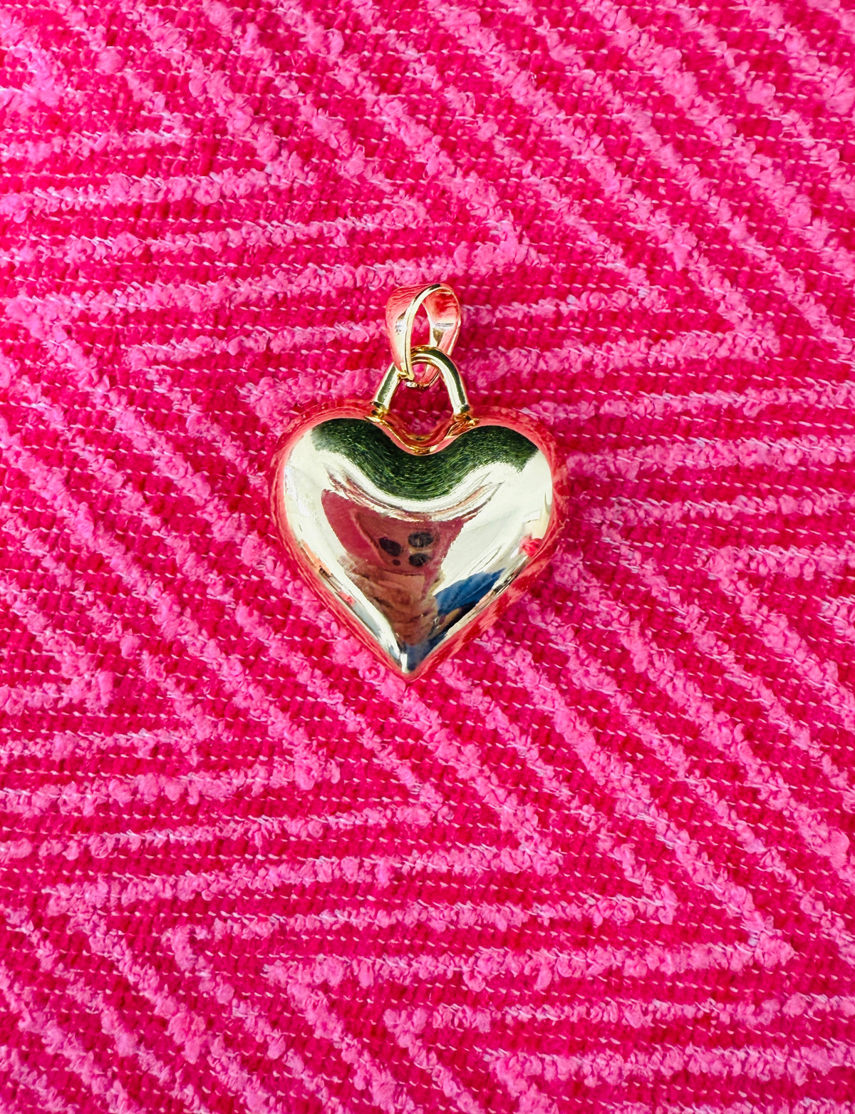 Puff Heart Charm