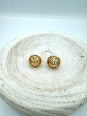 gold dipped stud earring