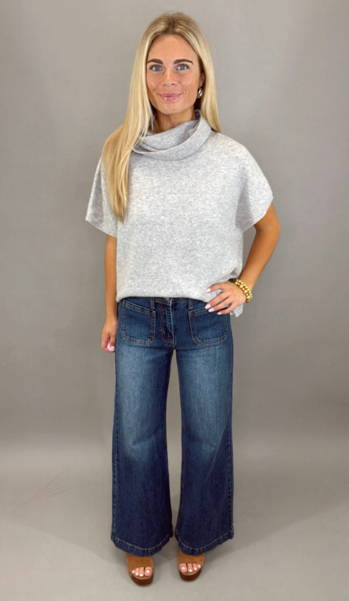 Soho Cowl Top (light grey)