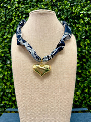 Sideline Spark Scarf Necklace