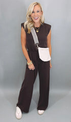 Espresso Edge Jumpsuit