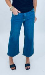 Slim Wide Leg (dark denim)