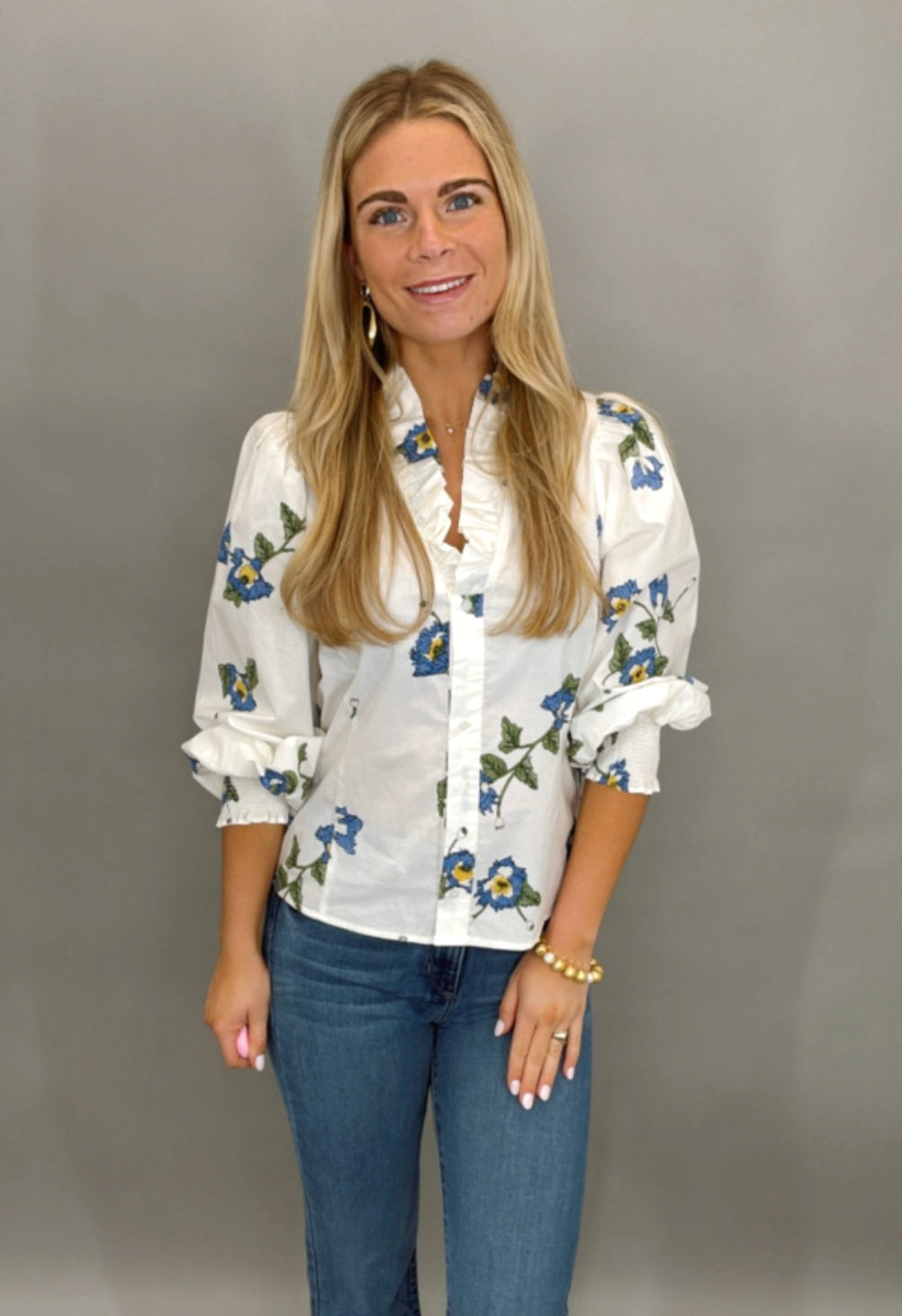 In Bloom Blouse (ivory)