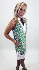 Bright Side Shift Dress (green)