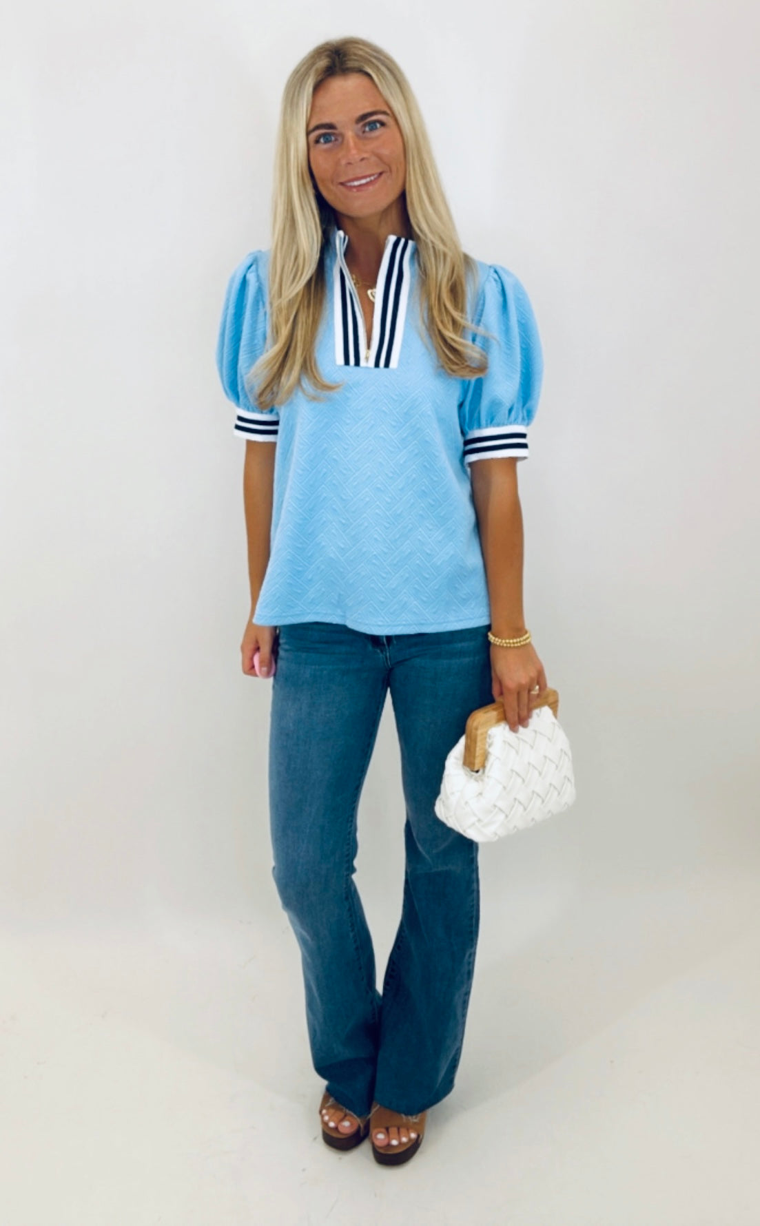 Varsity Chic Puff Top