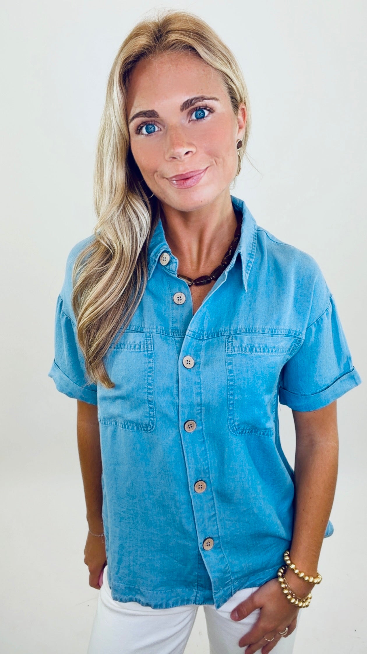 Chambray All Day Top