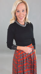 Starlit Collar Knit (black)