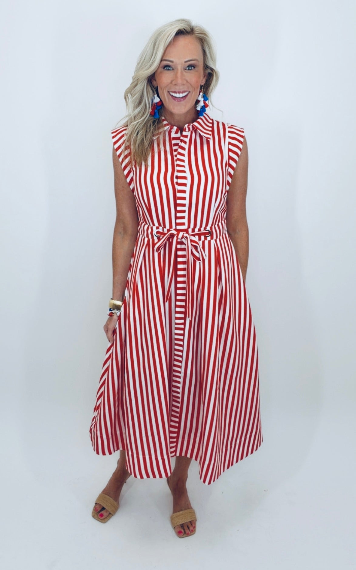 Liberty Lane Dress (red)