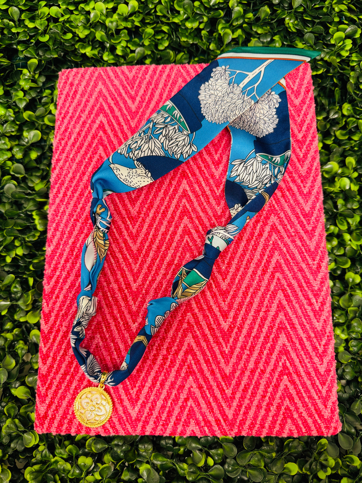 Coastline Charm Scarf Necklace