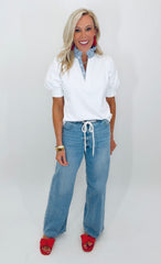 Prep Talk Top (white)
