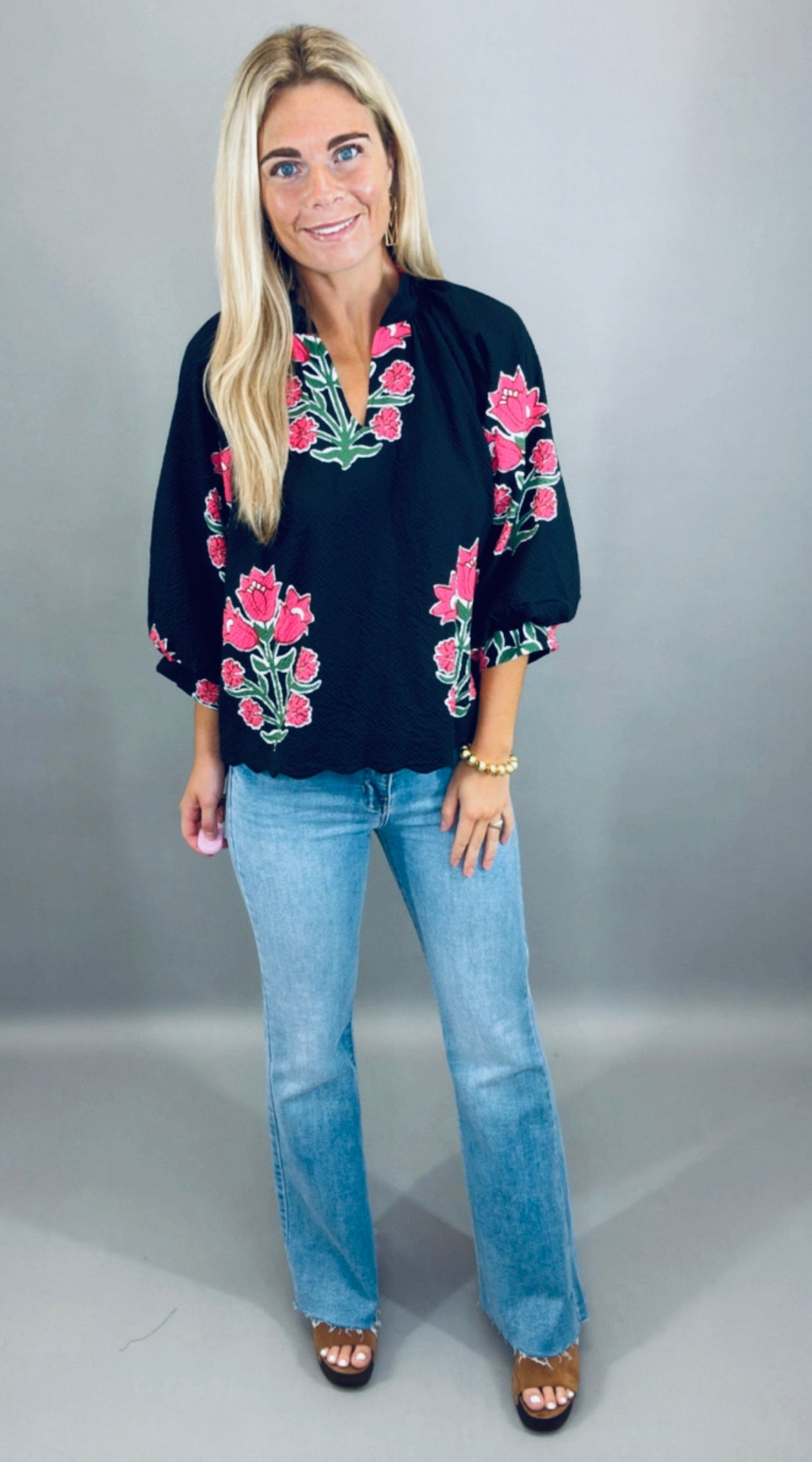 Bloom Haven Top (black)