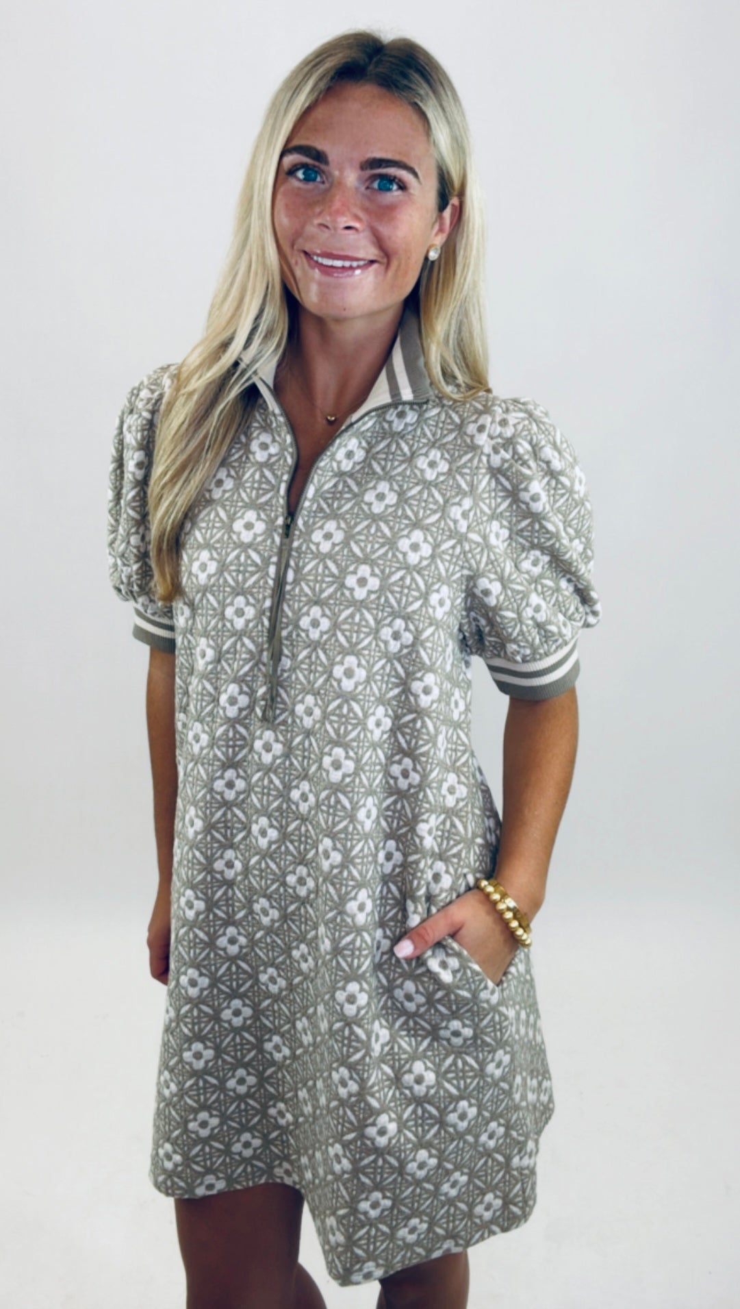 Midtown Bloom Dress (mocha)