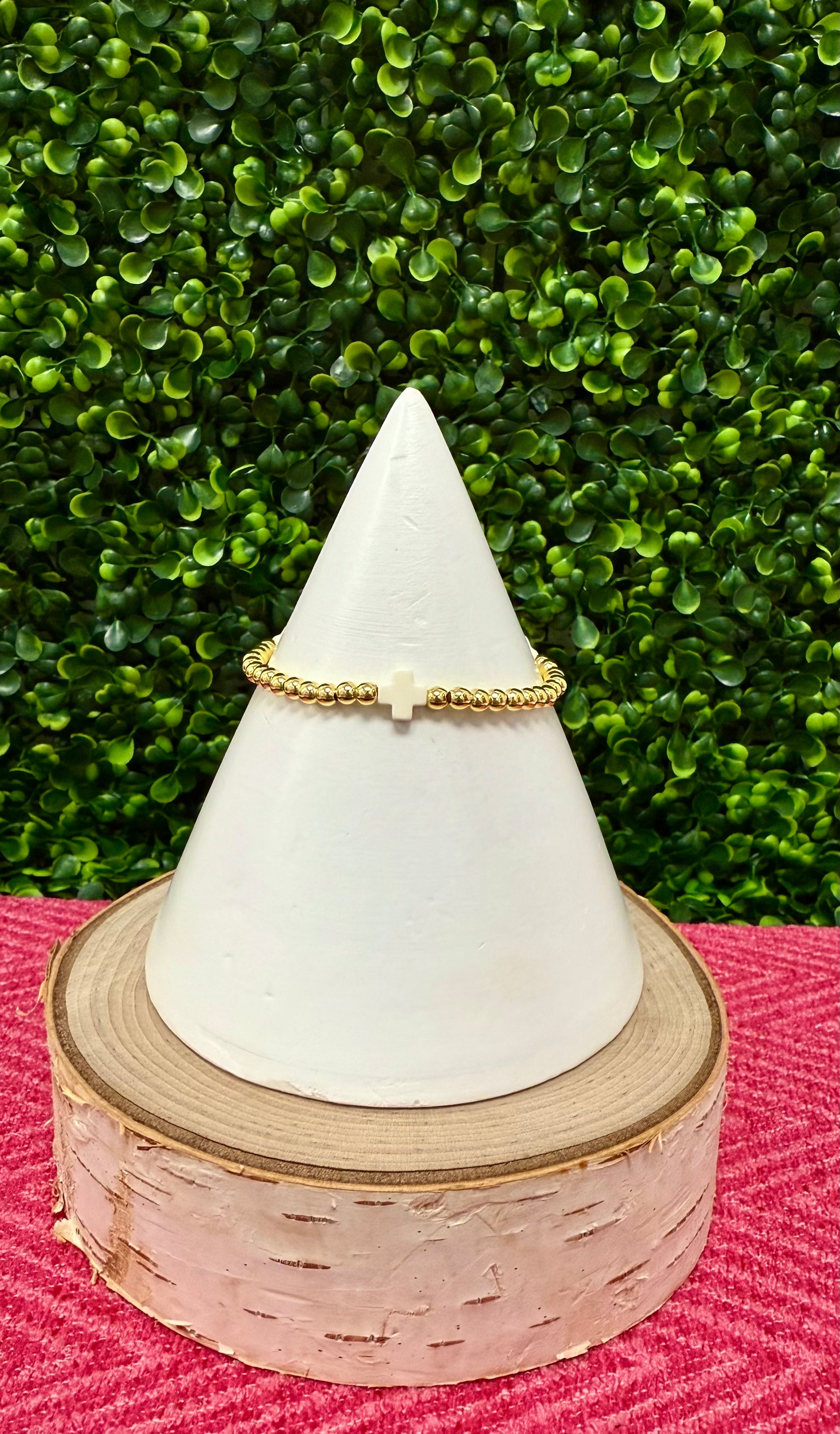 Color Cross Bracelet (Gold Dipped)