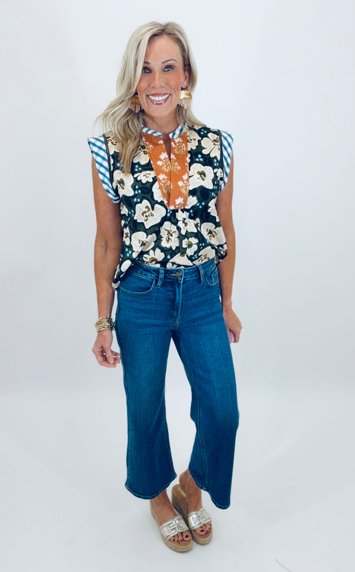 Slim Wide Leg (dark denim)