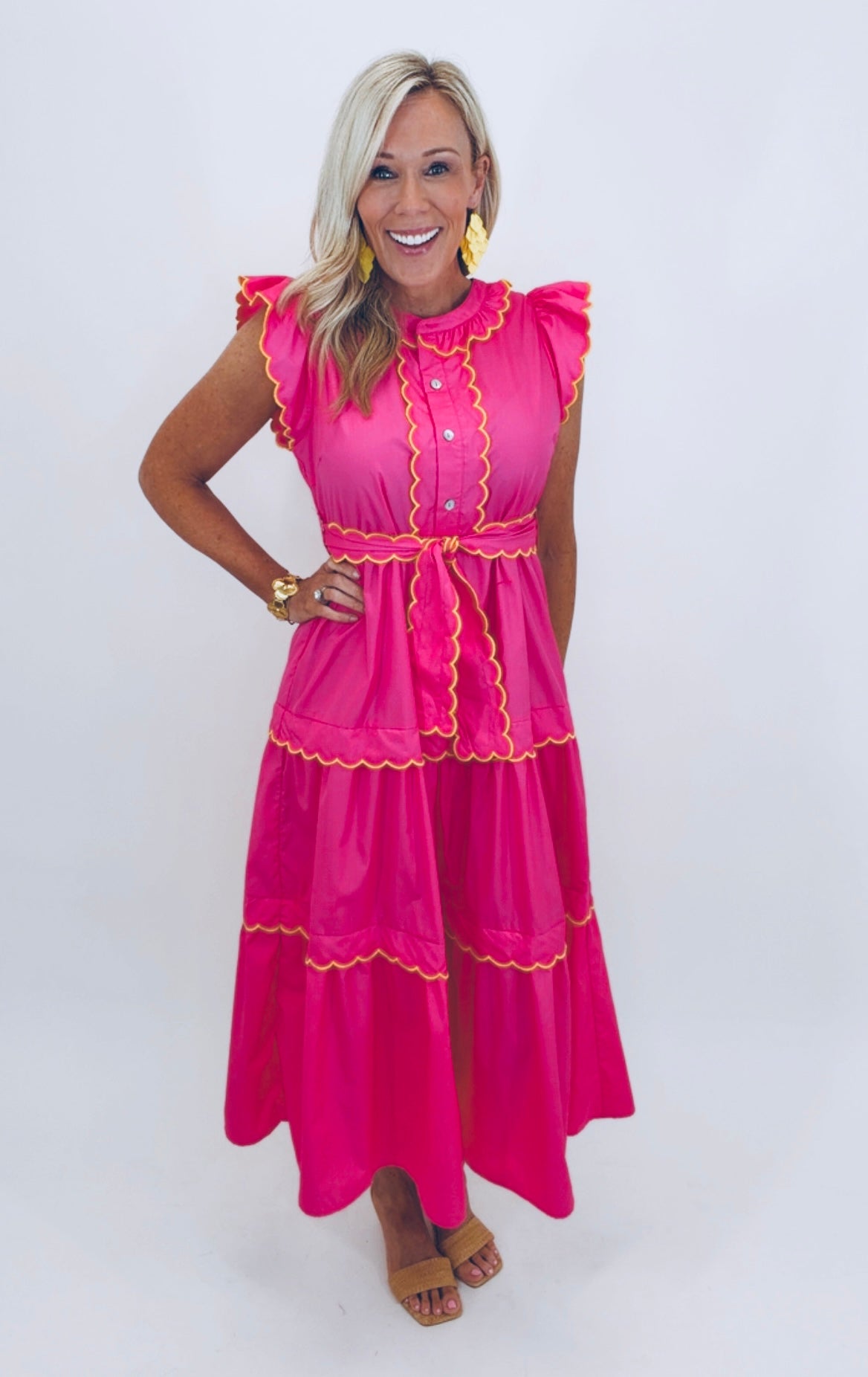 Charleston Charm Dress (pink)