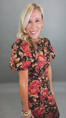 Evening Bloom Midi Dress