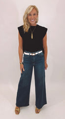 Sleek Sweater Top (black)