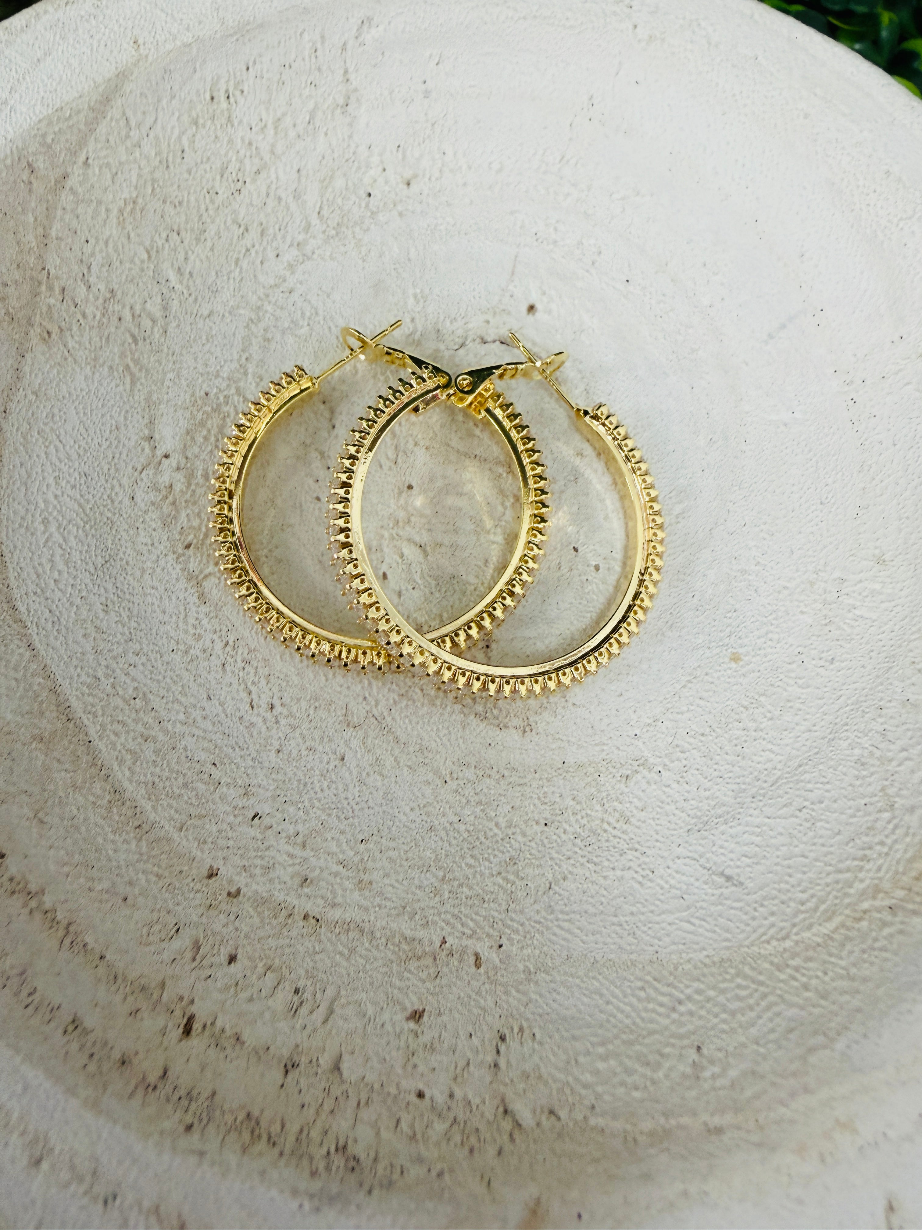 Diamond Darling Hoop