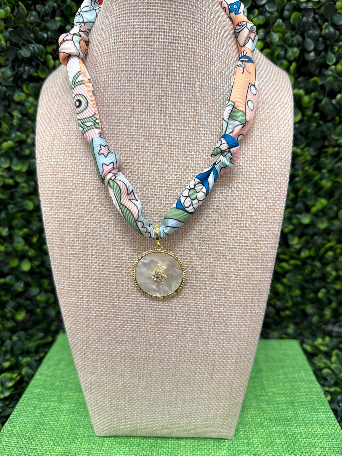 Stardust Bloom Scarf Necklace