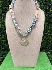 Stardust Bloom Scarf Necklace