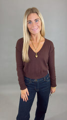 Chic Intentions Sweater (coffee bean)