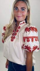 Va Va Bloom Top (ecru)