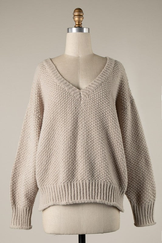 Cable Knit Sweater (taupe)