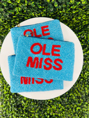 Ole Miss Beaded Pouch