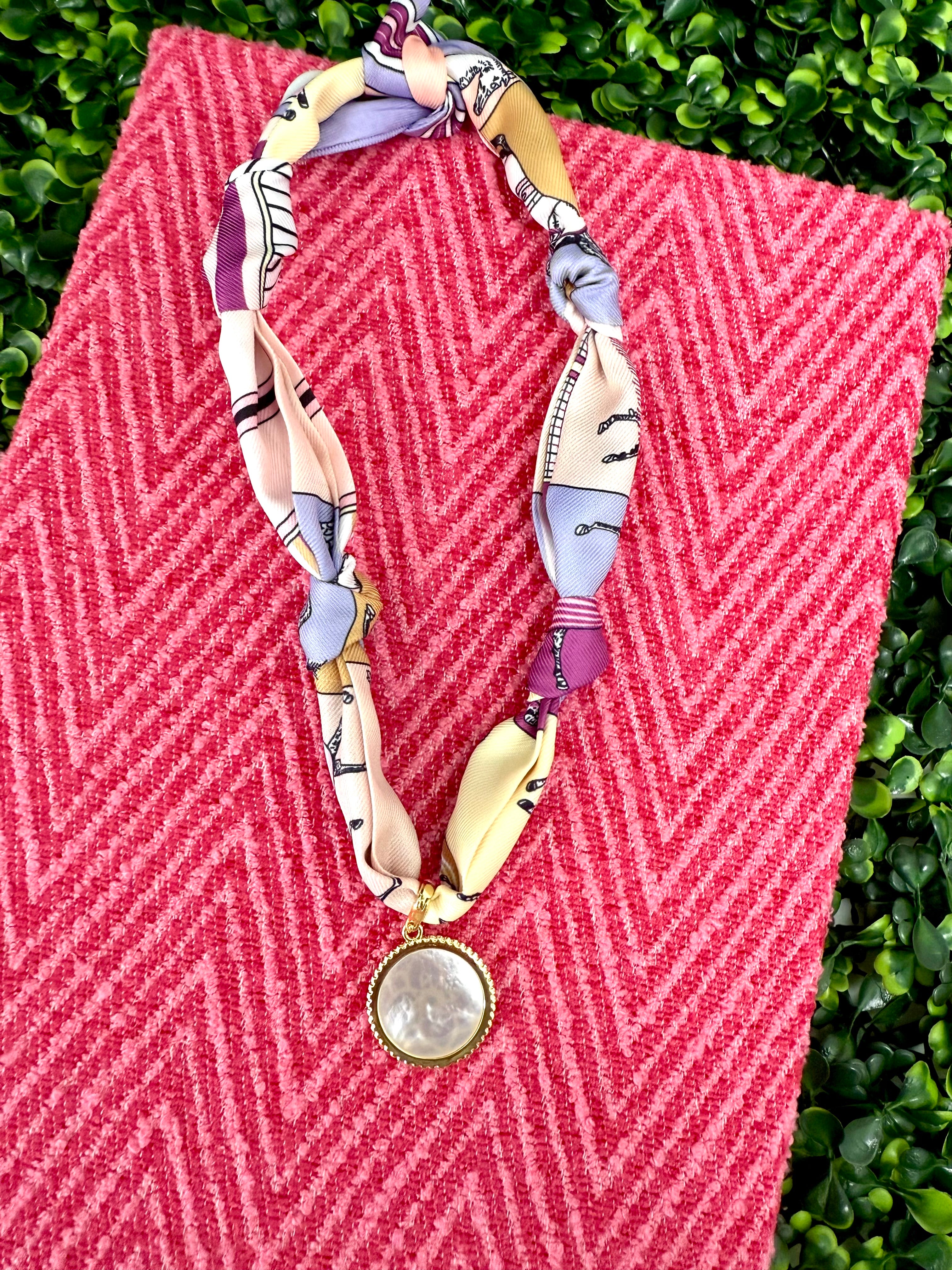 Carousel Coin Scarf Necklace
