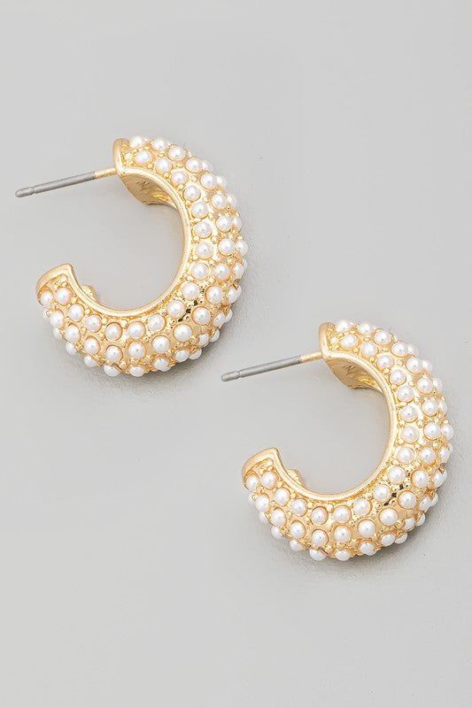 Posh Pearl Hoop