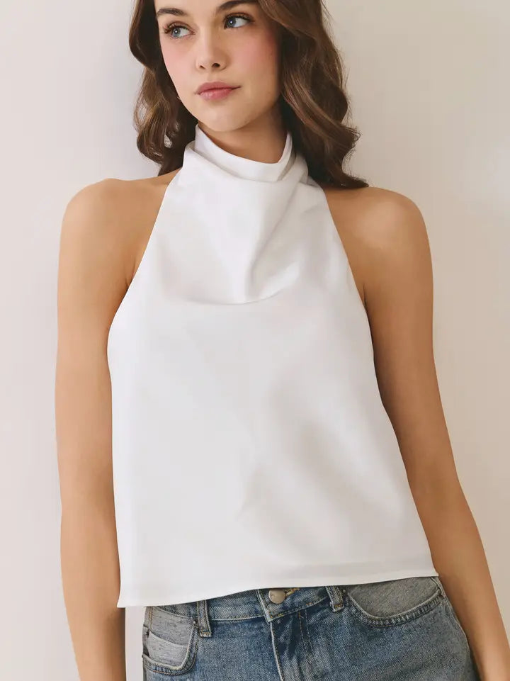 Simply Elegant Halter Top (cream)