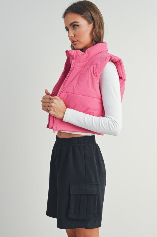 Bet Crop Vest (pink)