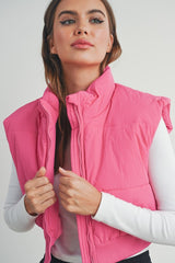 Bet Crop Vest (pink)