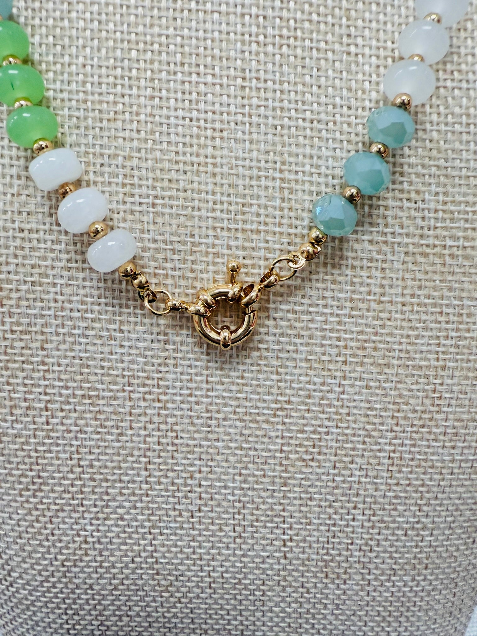 Seafoam Serenity Bead Necklace