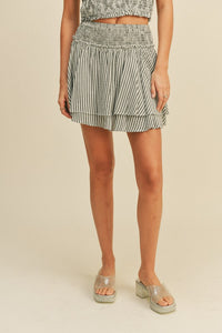 Stripe Smock Skirt