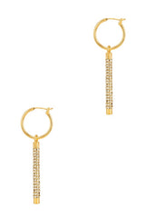 Crystal Bar Dangle Earring