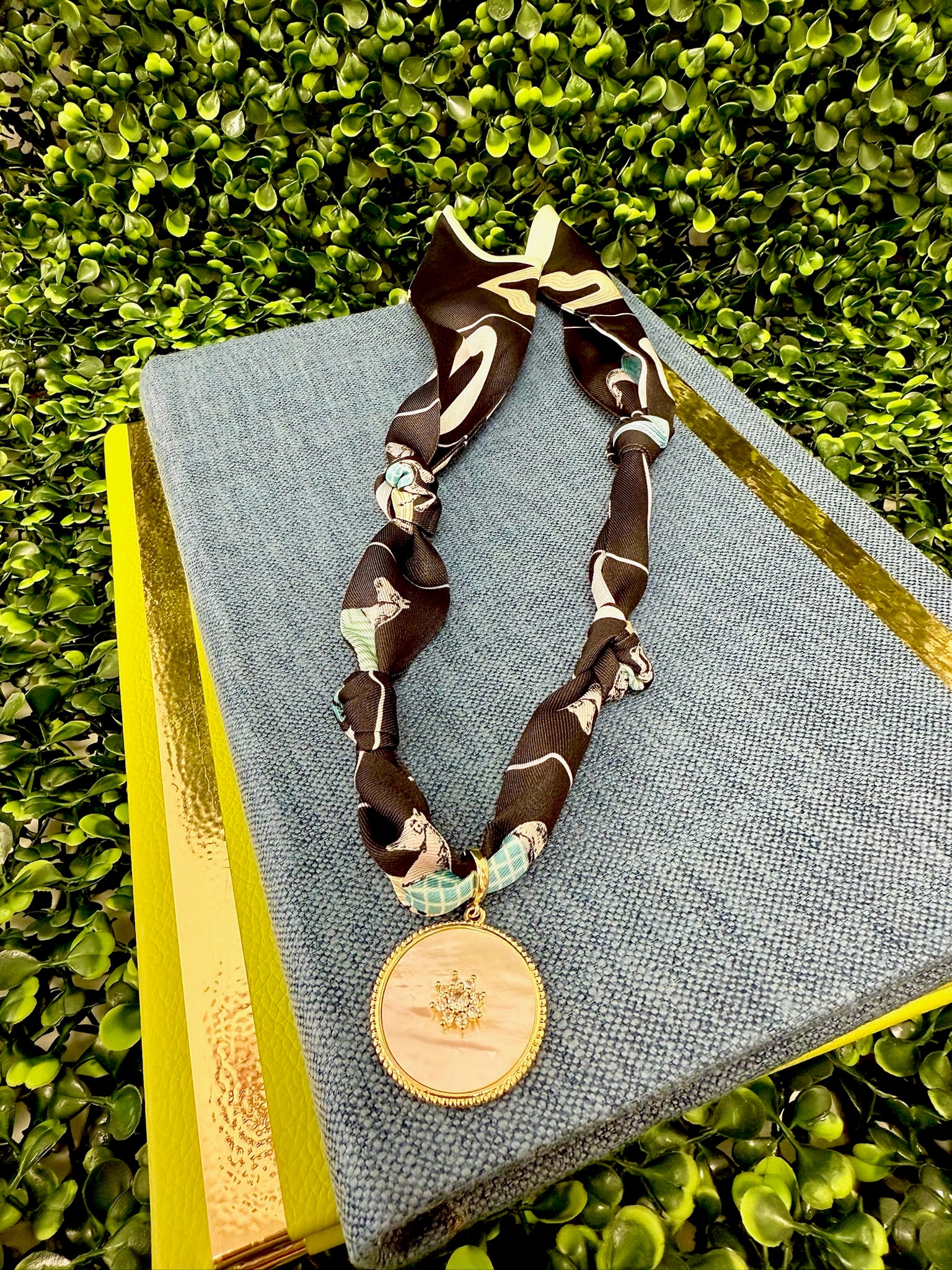 Starry Night Scarf Necklace