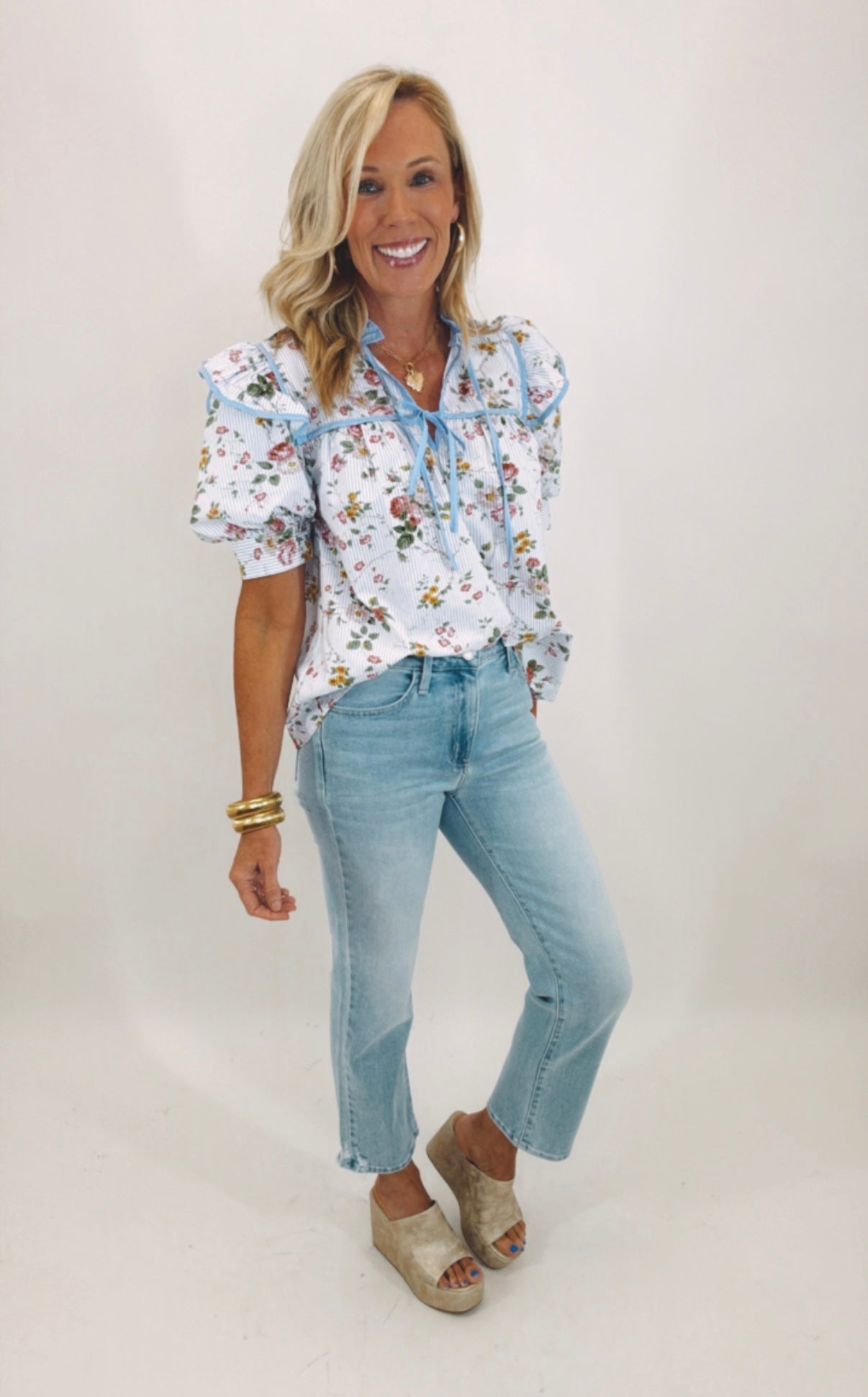 Tea Party Blooms Top