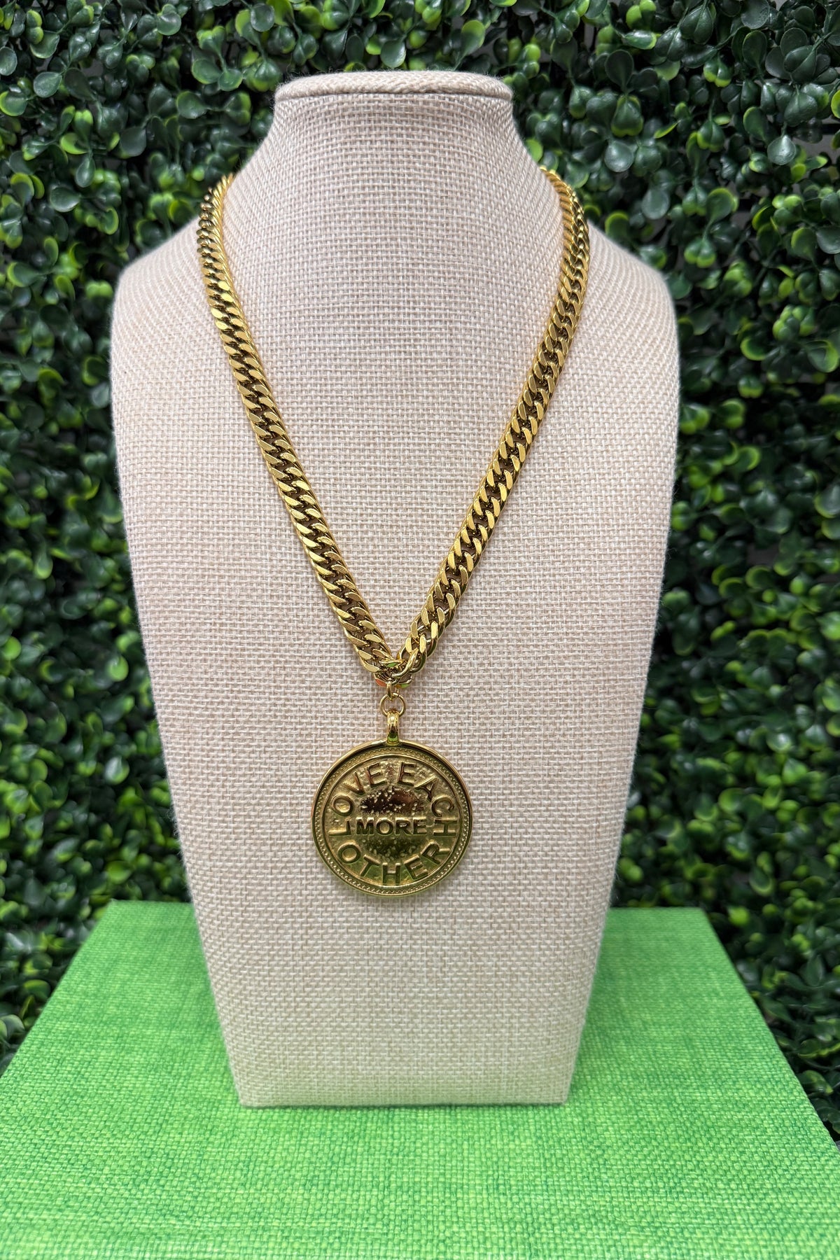 Love Each Other More Coin Necklace