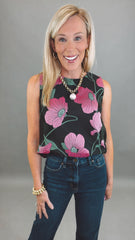 Floral Current Top
